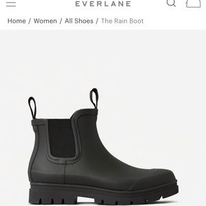 EVERLANE MATTE RUBBER BLACK Rain boots